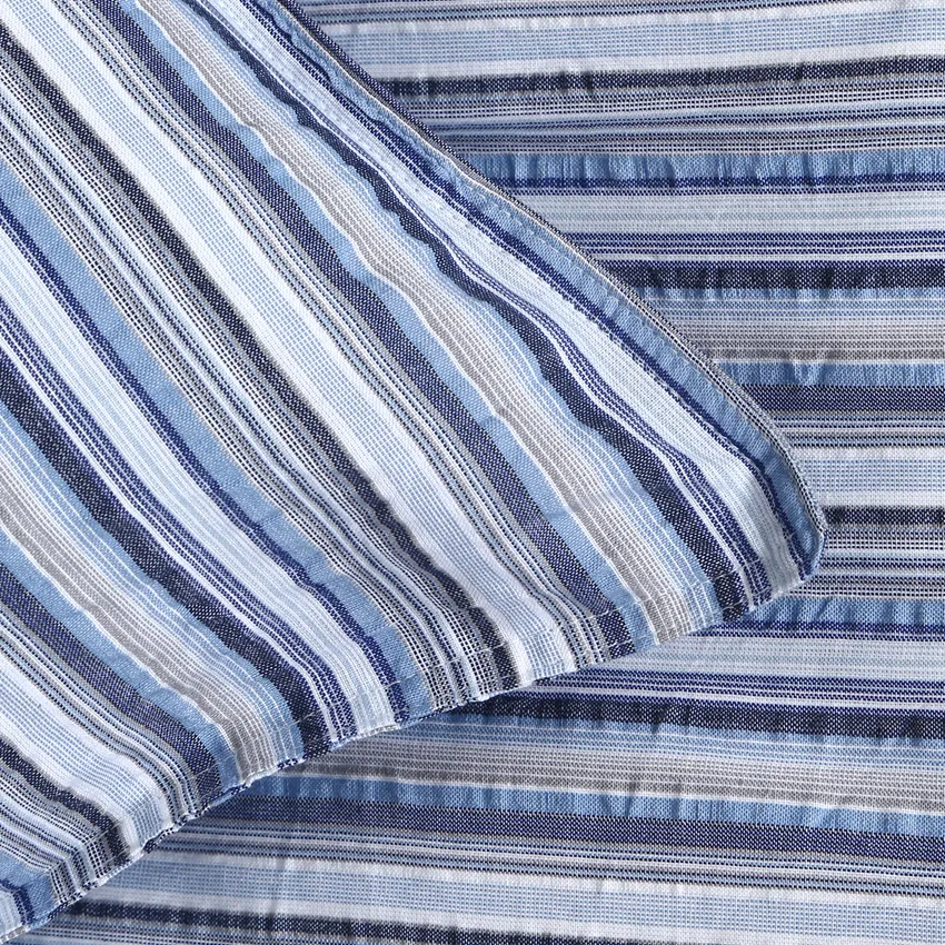 Duvet Cover Set 2-parts Seersucker Goa, Blue