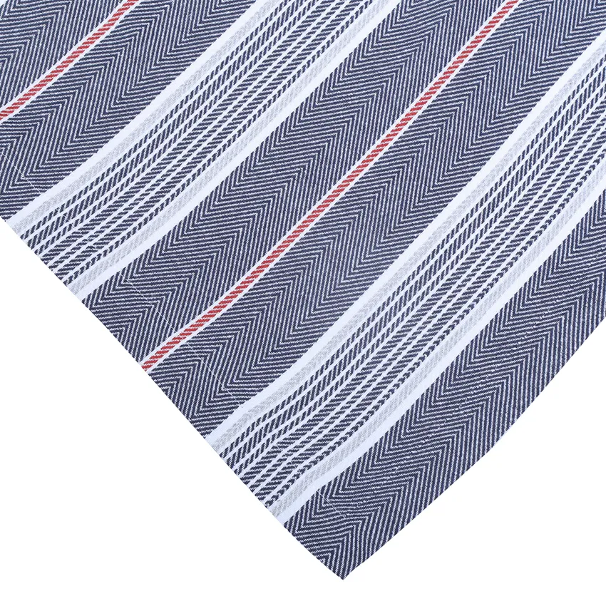 Recycled Tablecloth Elsa, Navy Blue/Light Grey