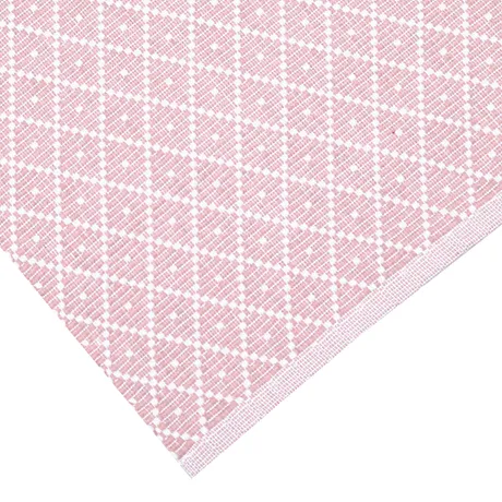 Recycled Placemat 2-pack Ella, Light Pink/White