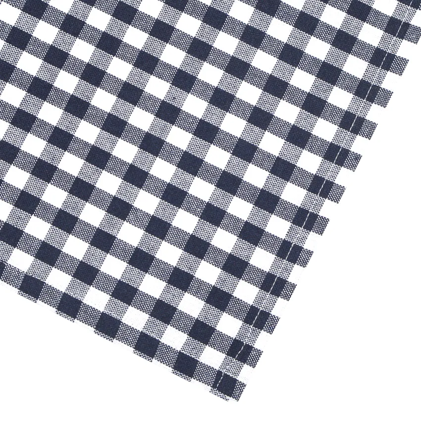 Recycled Wipeable Tablecloth Bella, Navy Blue/White