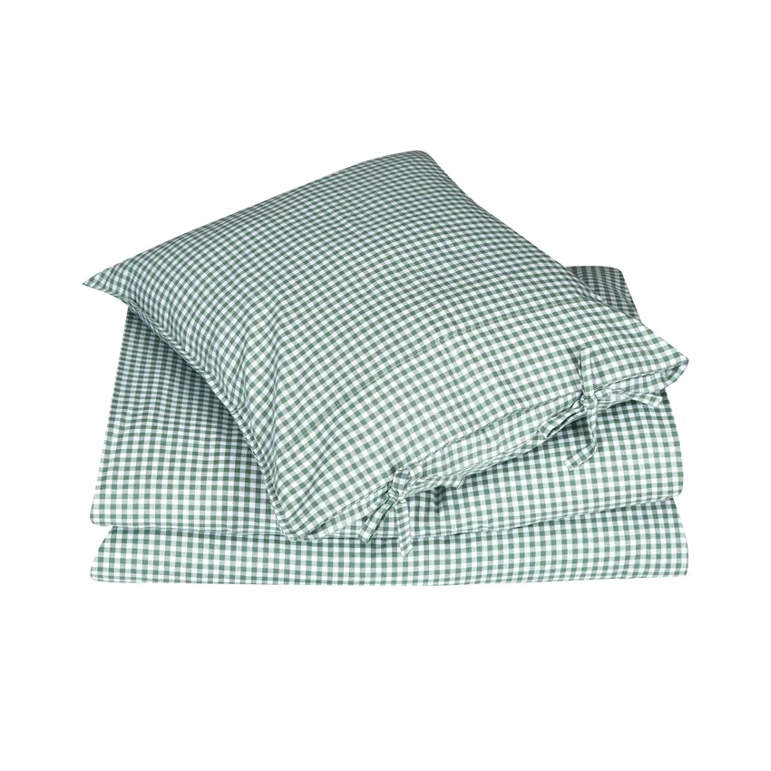 Duvet Cover Set 2-parts Allan, Green/White