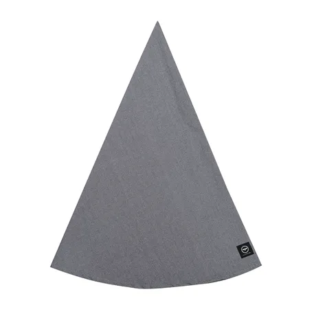 Recycled Wipeable Round Tablecloth Hedvig, Dark Grey/Grey