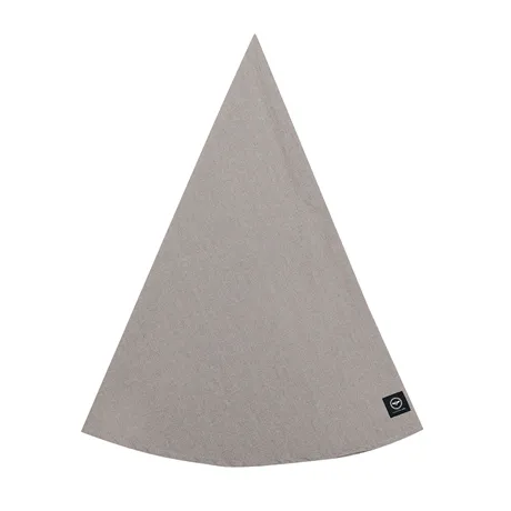 Recycled Wipeable Round Tablecloth Hedvig, Light Brown/Beige
