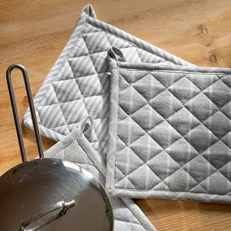 Recycled Pot Holder Recycling, 3-assorted, Light Grey/White