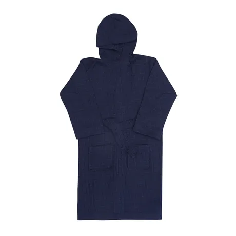 Recycled Children's Bathrobe Wilma, Navy Blue