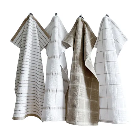 Hand Towel Visby, 4-assorted, Sand/White