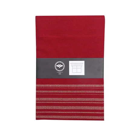Recycled Curtain Valance Charles, Dark Red/Sand