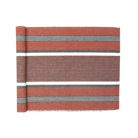 Recycled Table Runner Greta, Rust/Dark Grey
