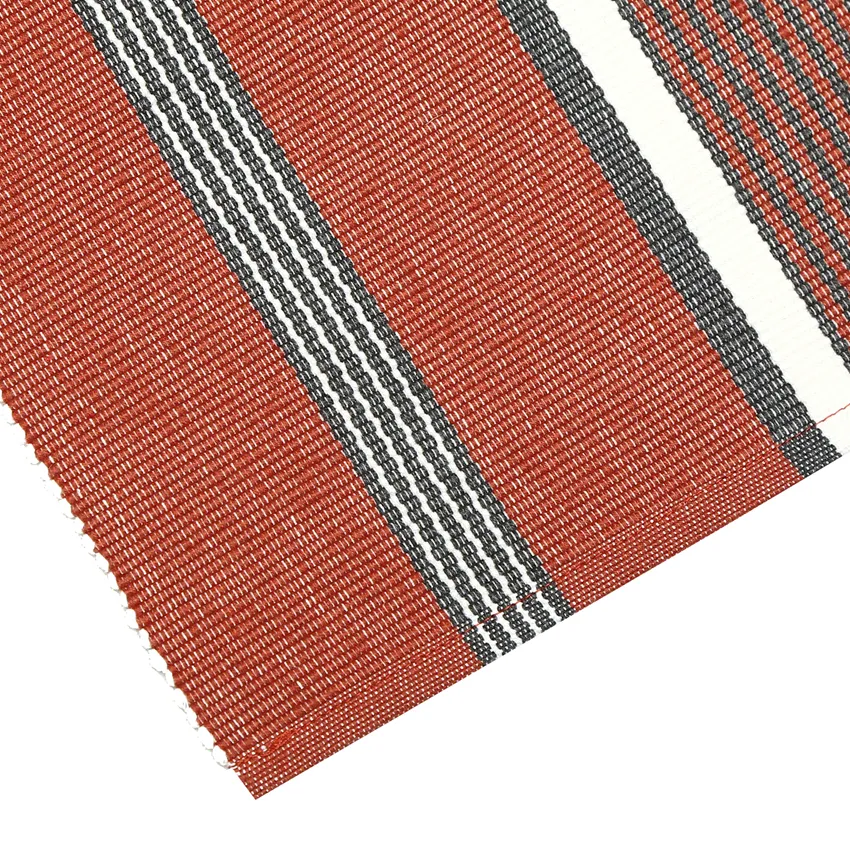 Recycled Table Runner Greta, Rust/Dark Grey