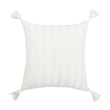 Recycled Cushion Cover Molly, Linen/White