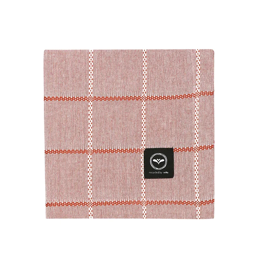 Recycled Tablecloth Nora, Rust/Beige