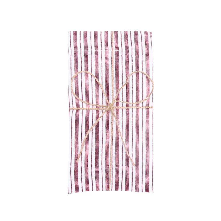 Recycled Napkin 2-pack Alf, Dark Red/White