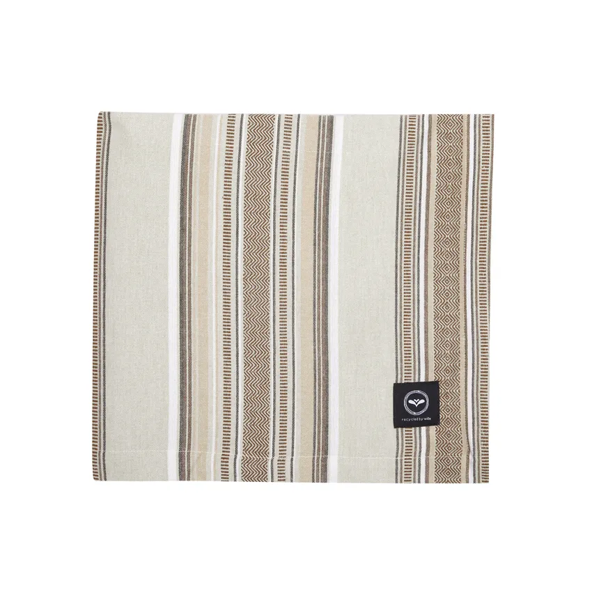 Recycled Tablecloth Boda, Linen/Sand