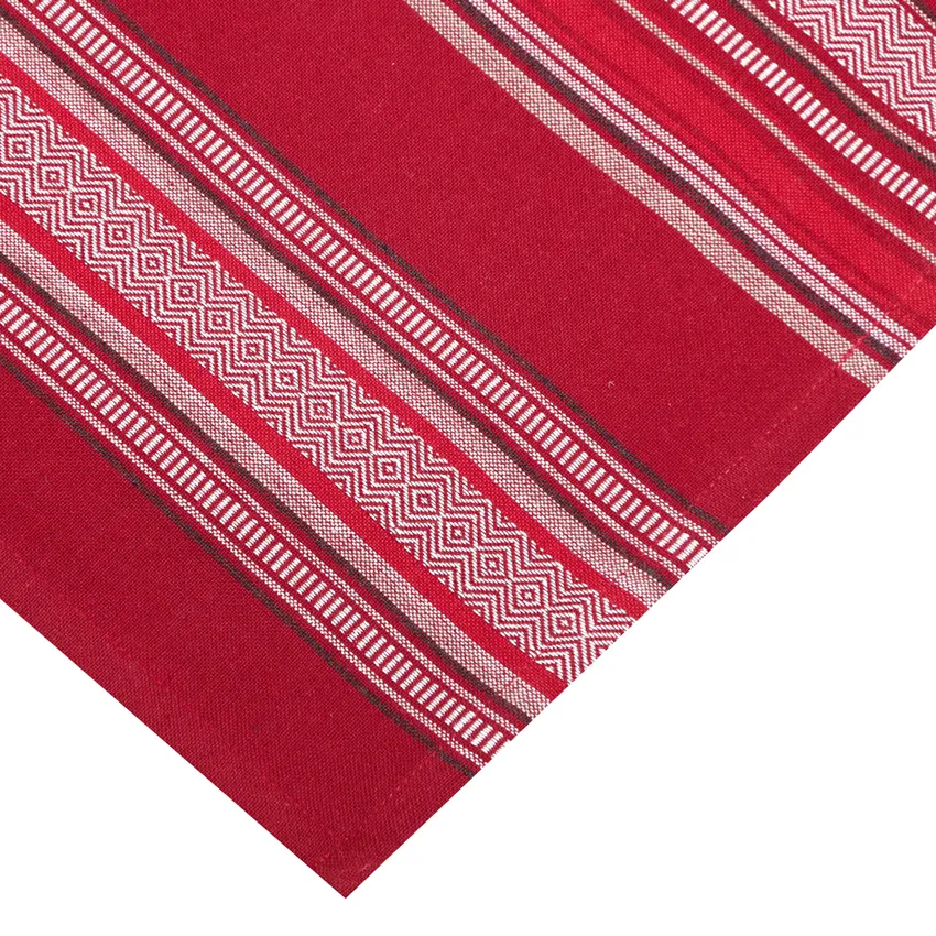 Recycled Tea Towel 2-pack Boda, Dark Red/Red