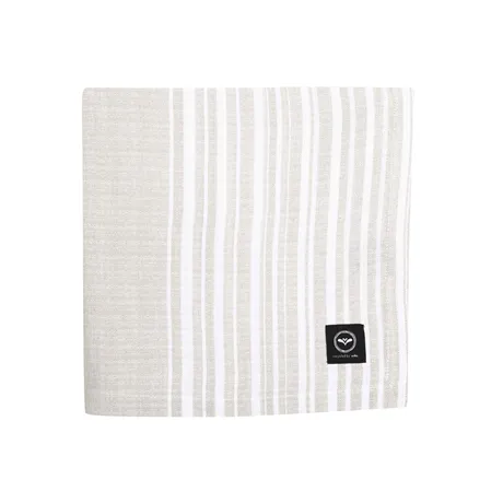Recycled Tablecloth Charles, Linen/White