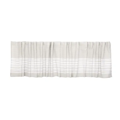 Recycled Curtain Valance Charles, Linen/White