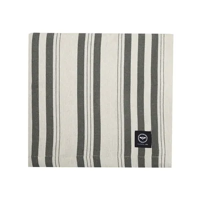 Recycled Tablecloth Isabell, Linen/Olive Green