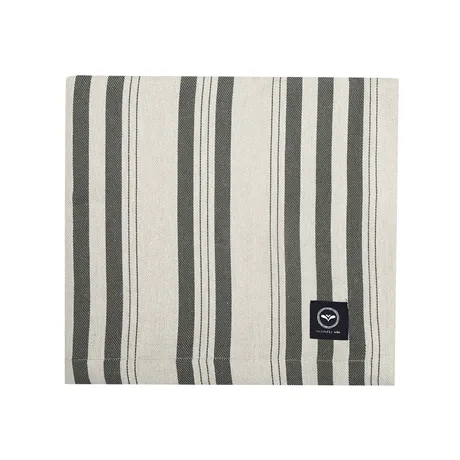 Recycled Tablecloth Isabell, Linen/Olive Green