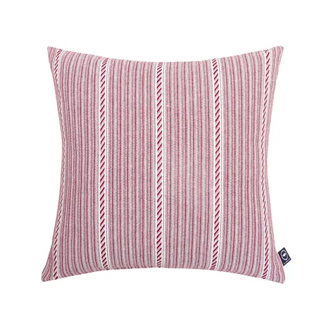 Recycled Cushion Cover Britta, Dark Red/Beige
