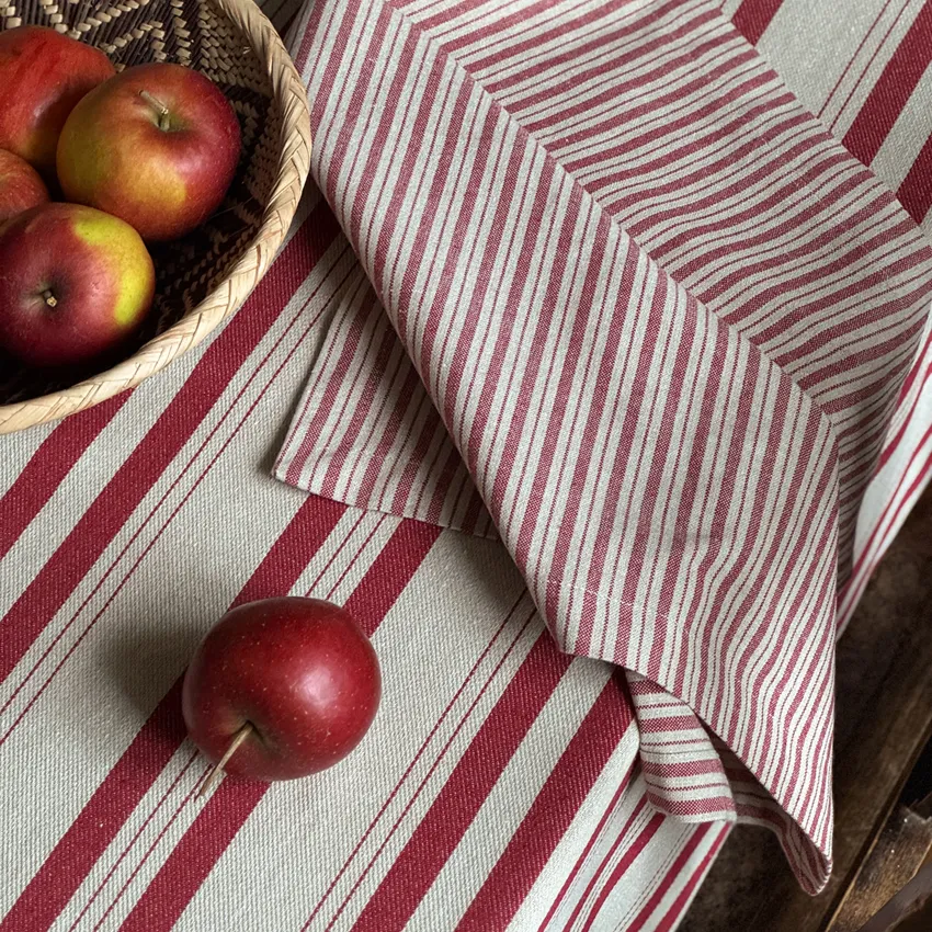 Recycled Napkin 2-pack Alf, Dark Red/Linen