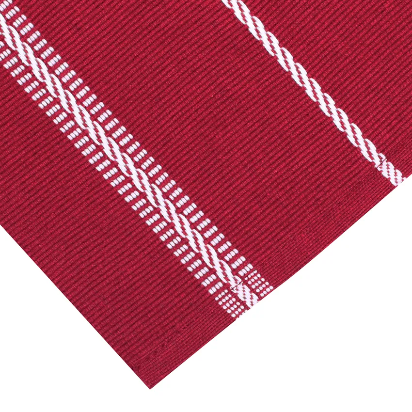 Recycled Placemat 2-pack Herman, Dark Red/White
