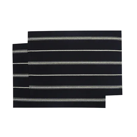 Recycled Placemat 2-pack Herman, Black/Linen