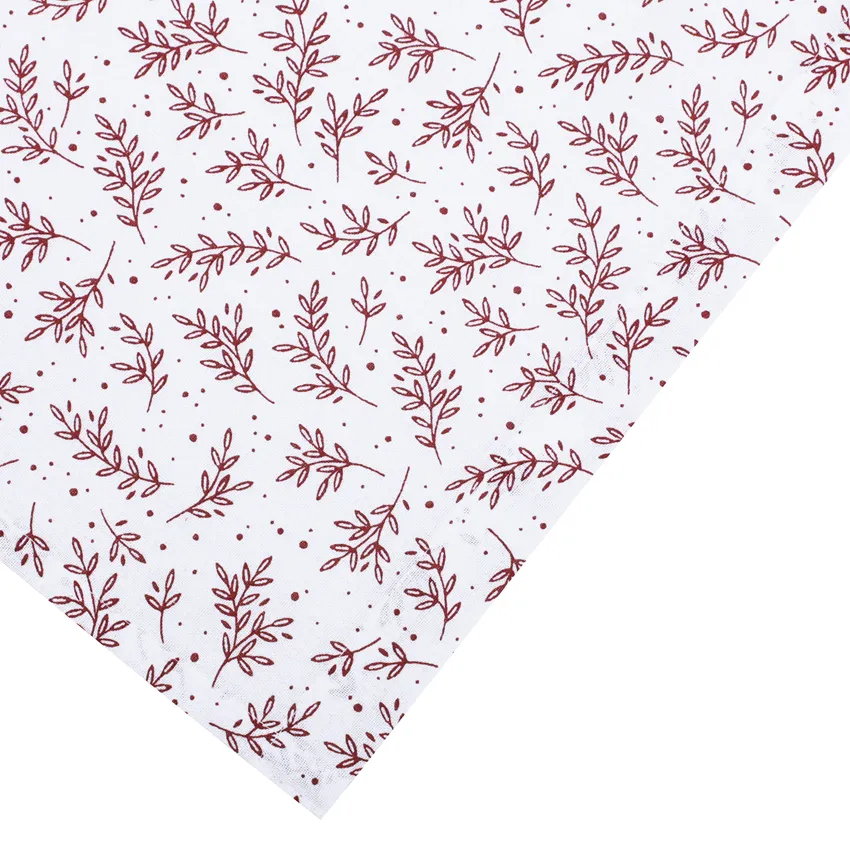 Recycled Apron Flora, White/Dark Red