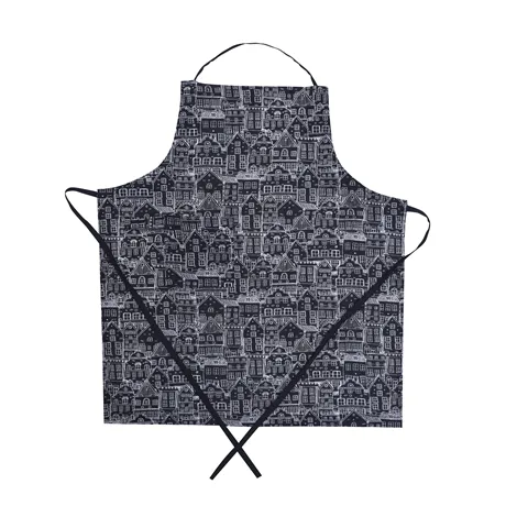 Recycled Apron Gustav, Black/White