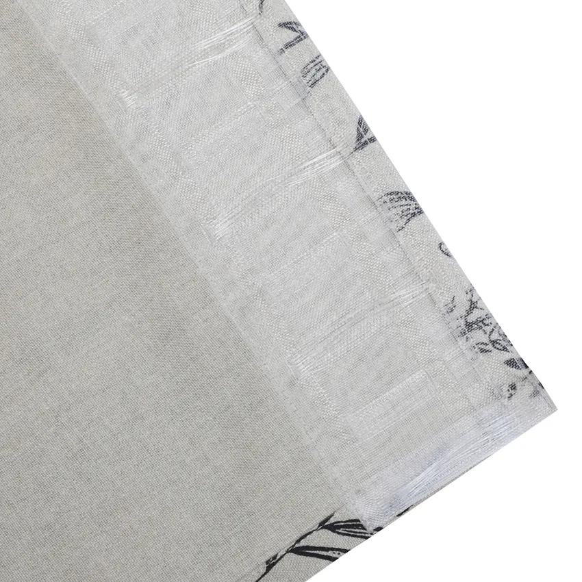 Recycled Curtain Panel 2-pack Ralf, Linen/Black