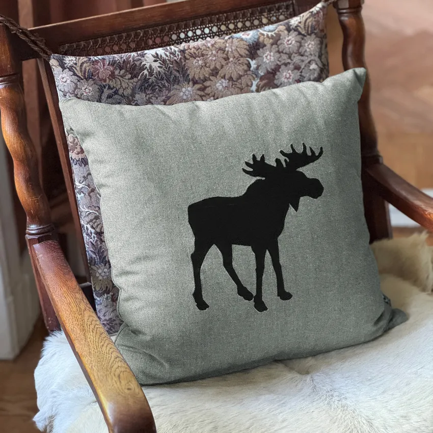 Recycled Cushion Cover Helge, Olive Green