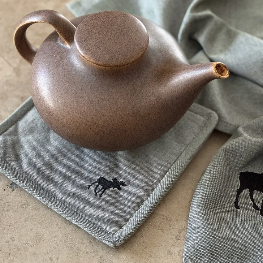 Recycled Pot Holder Helge, Olive Green