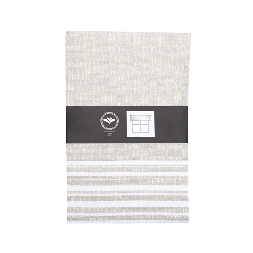 Recycled Curtain Valance Charles, Linen/White