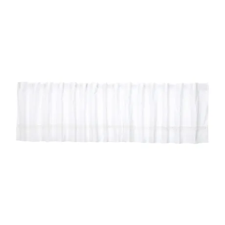Recycled Curtain Valance Linn, White