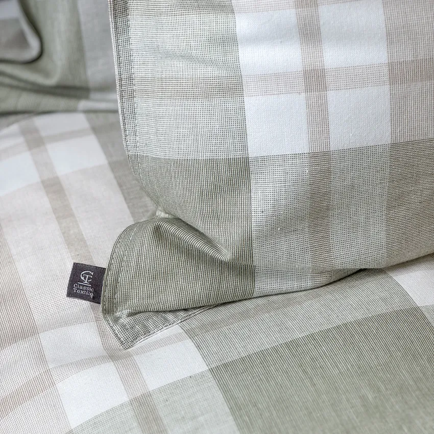 Duvet Cover Set 2-parts Algot, Green/Sand