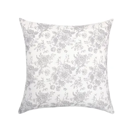 Recycled Cushion Cover Juni, White/Light Grey