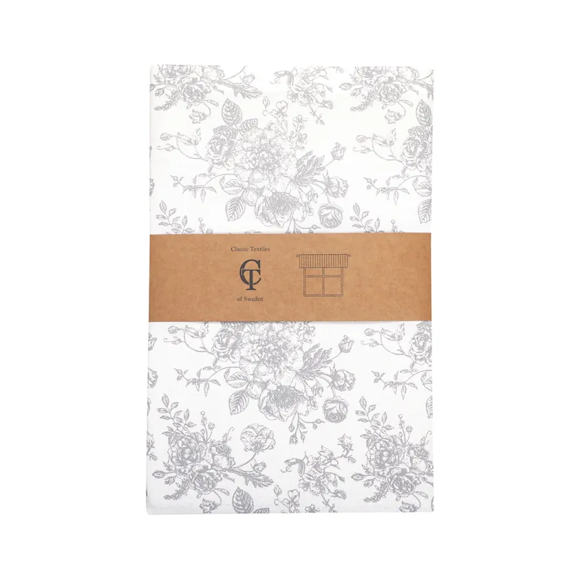 Recycled Curtain Valance Juni, White/Light Grey