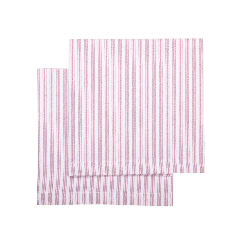 Recycled Napkin 2-pack Lina, Light Pink/White