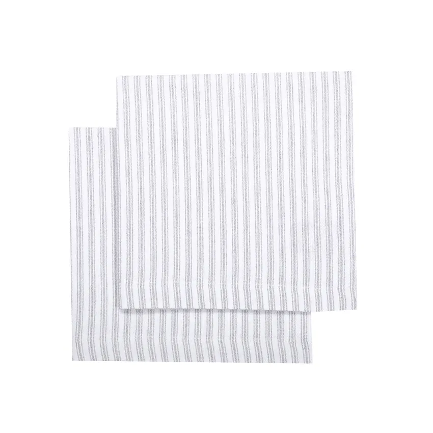 Recycled Napkin 2-pack Lina, Light Grey/White