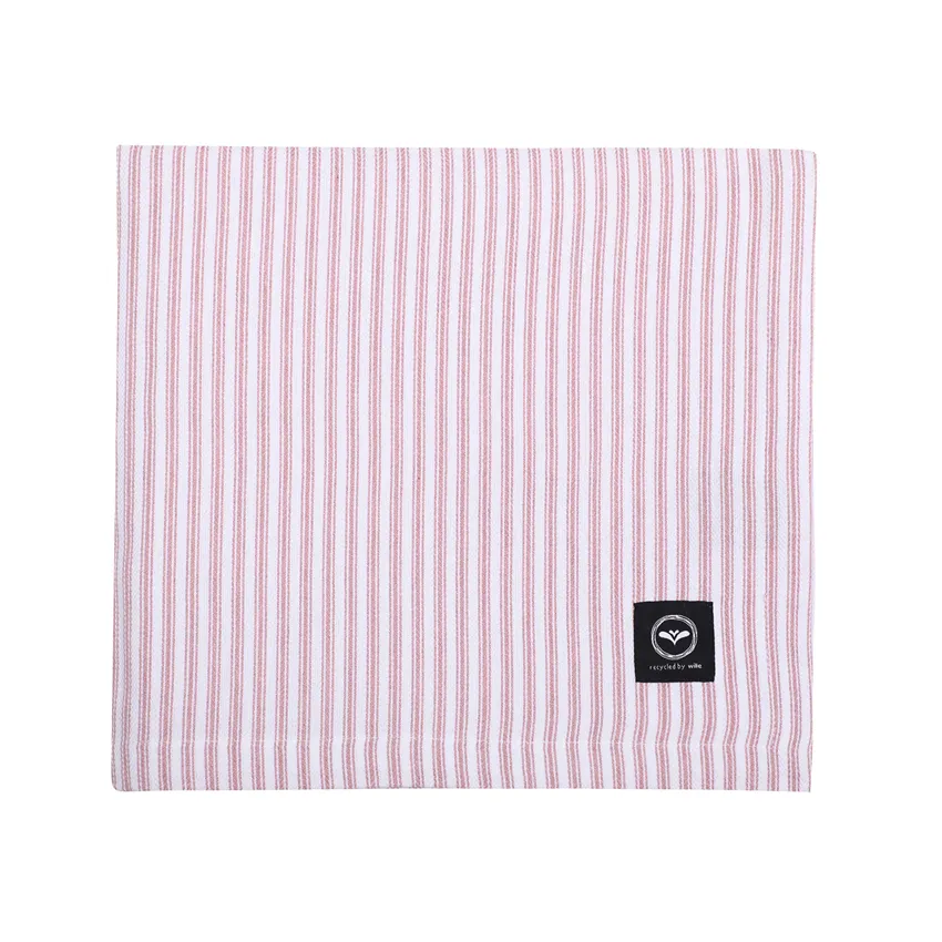 Recycled Tablecloth Lina, Light Pink/White