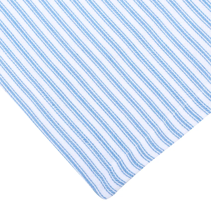 Recycled Tablecloth Lina, Light Blue/White