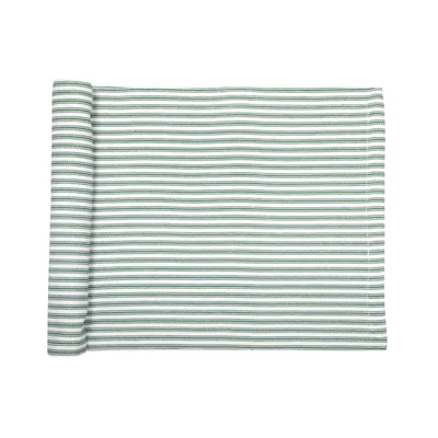 Recycled Table Runner Lina, Green/White