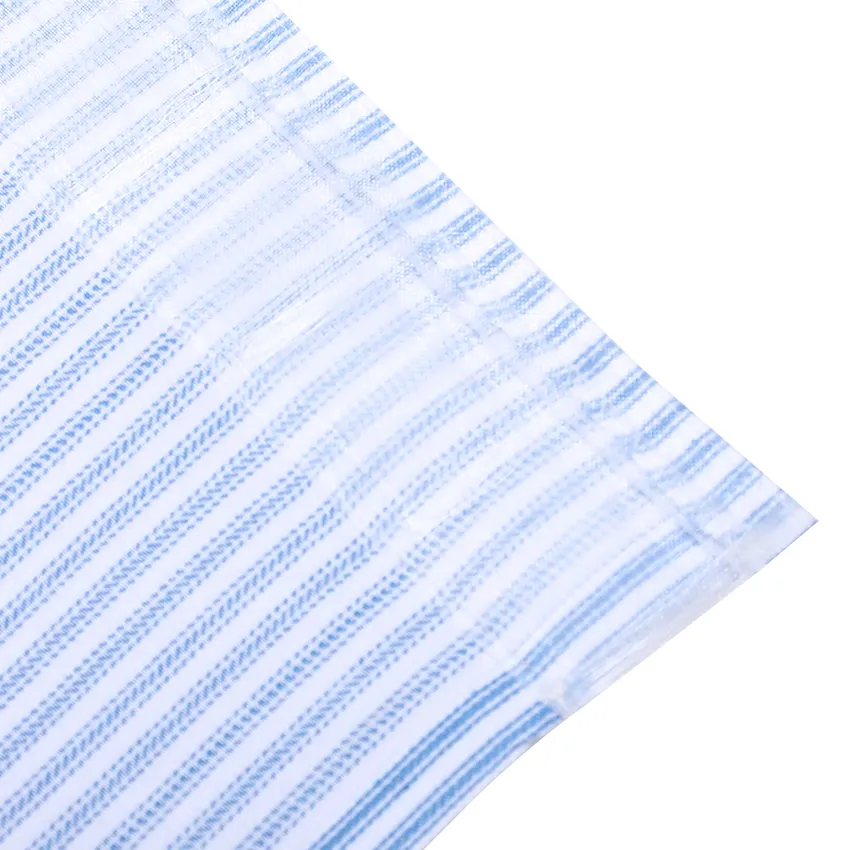 Recycled Curtain Panel 2-pack Lina, Light Blue/White