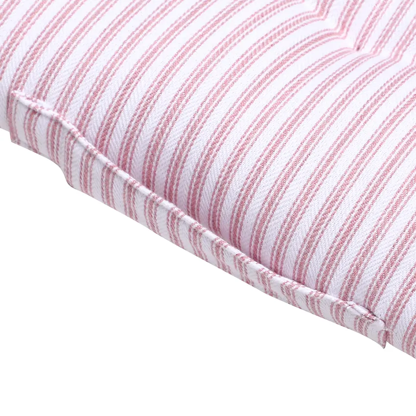 Recycled Chair Pad Lina, Light Pink/White