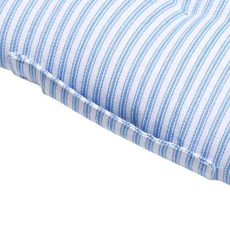 Recycled Chair Pad Lina, Light Blue/White