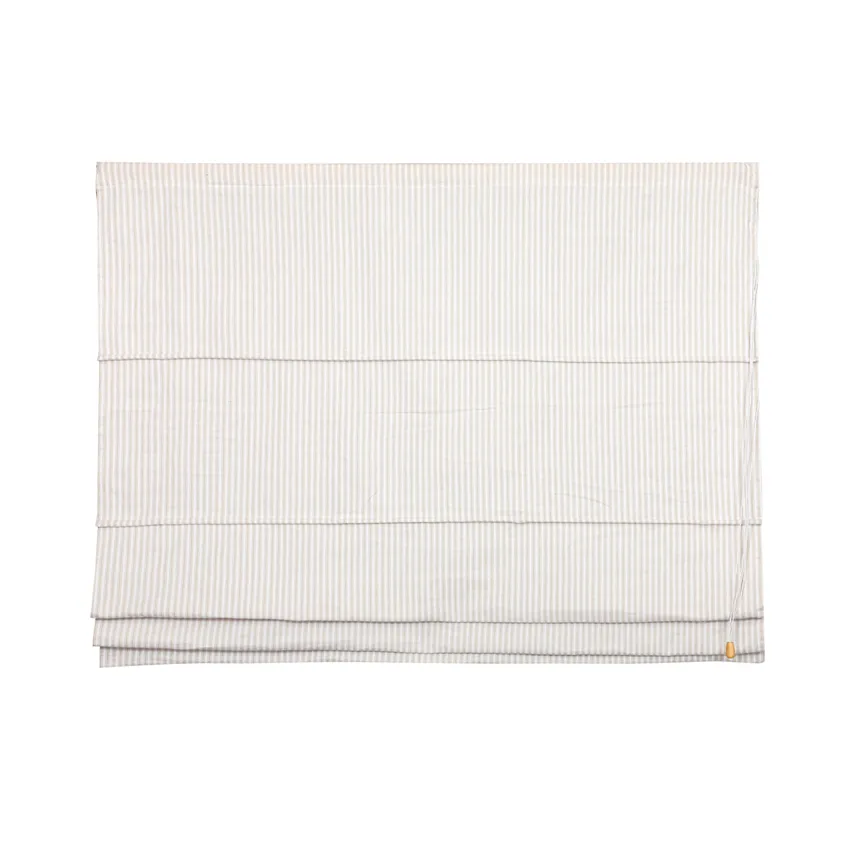 Recycled Roman Blind Lina, Linen/White