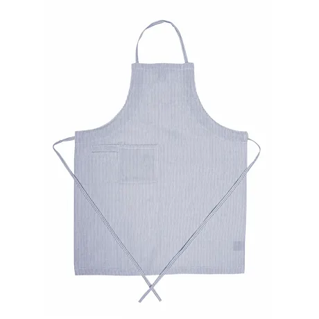Recycled Apron Bosse, Grey Blue/White