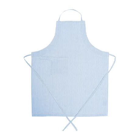 Recycled Apron Bosse, Light Blue/White