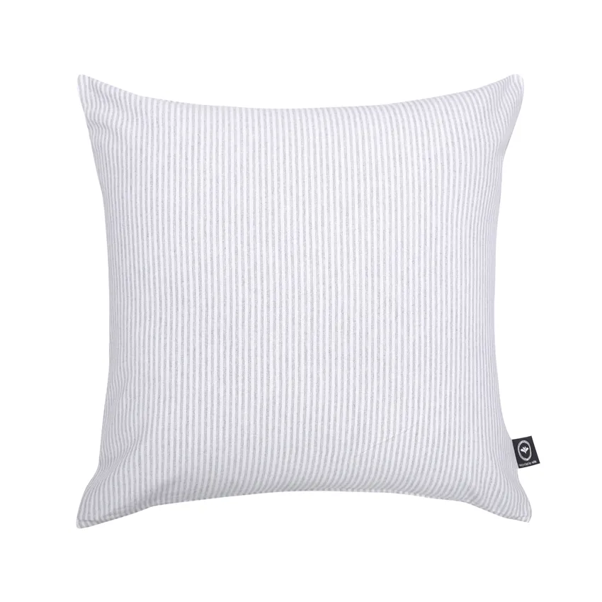 Recycled Cushion Cover Bosse, Light Grey/White