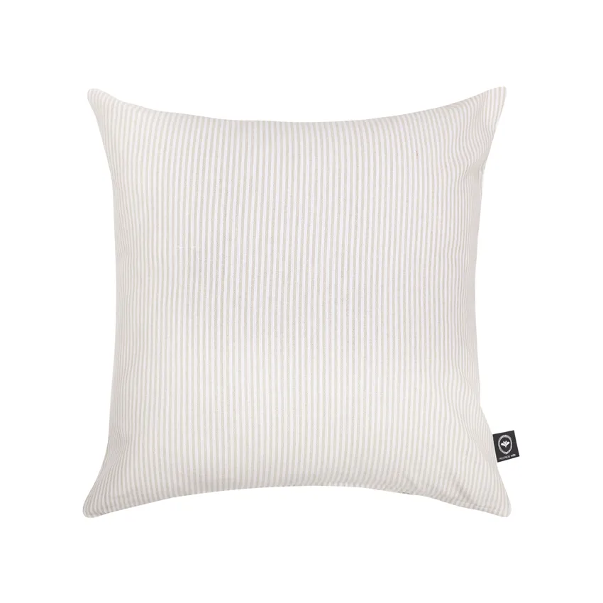 Recycled Cushion Cover Bosse, Linen/White
