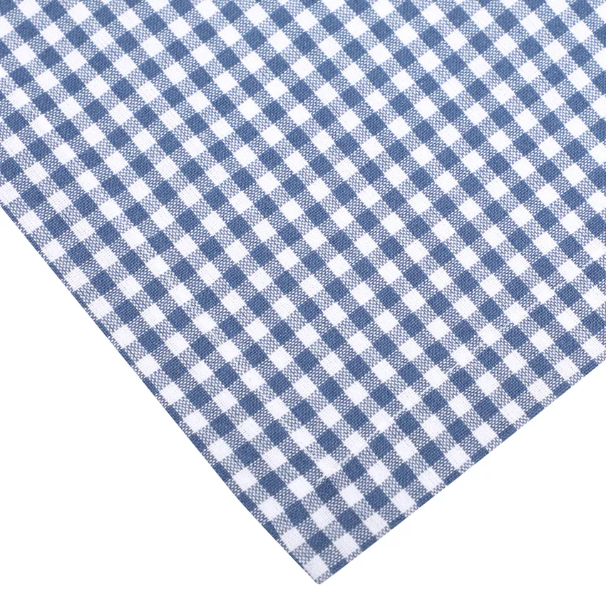 Recycled Tablecloth Madicken, Grey Blue/White